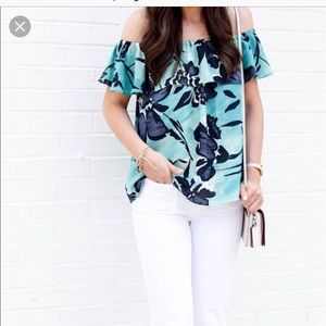 Anthropologie Islander Off-The-Shoulder Top